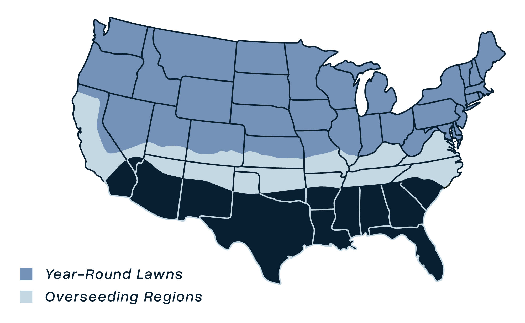 Map showing the coverage of Blue Sky Estate in the USA